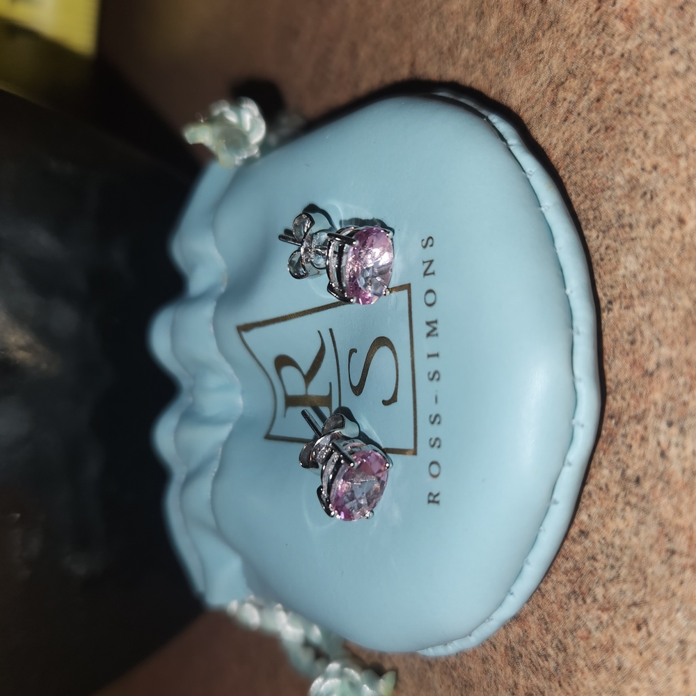 Ross-Simons Pink Gemstone Earrings